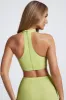 Hardware Detail Choker Crop Top in Olive Green sold by Oh Polly