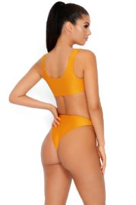 Under The Radar Bikini Top in Yellow sold by Oh Polly