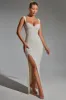 Embellished Open-Back Maxi Dress in White sold by Oh Polly