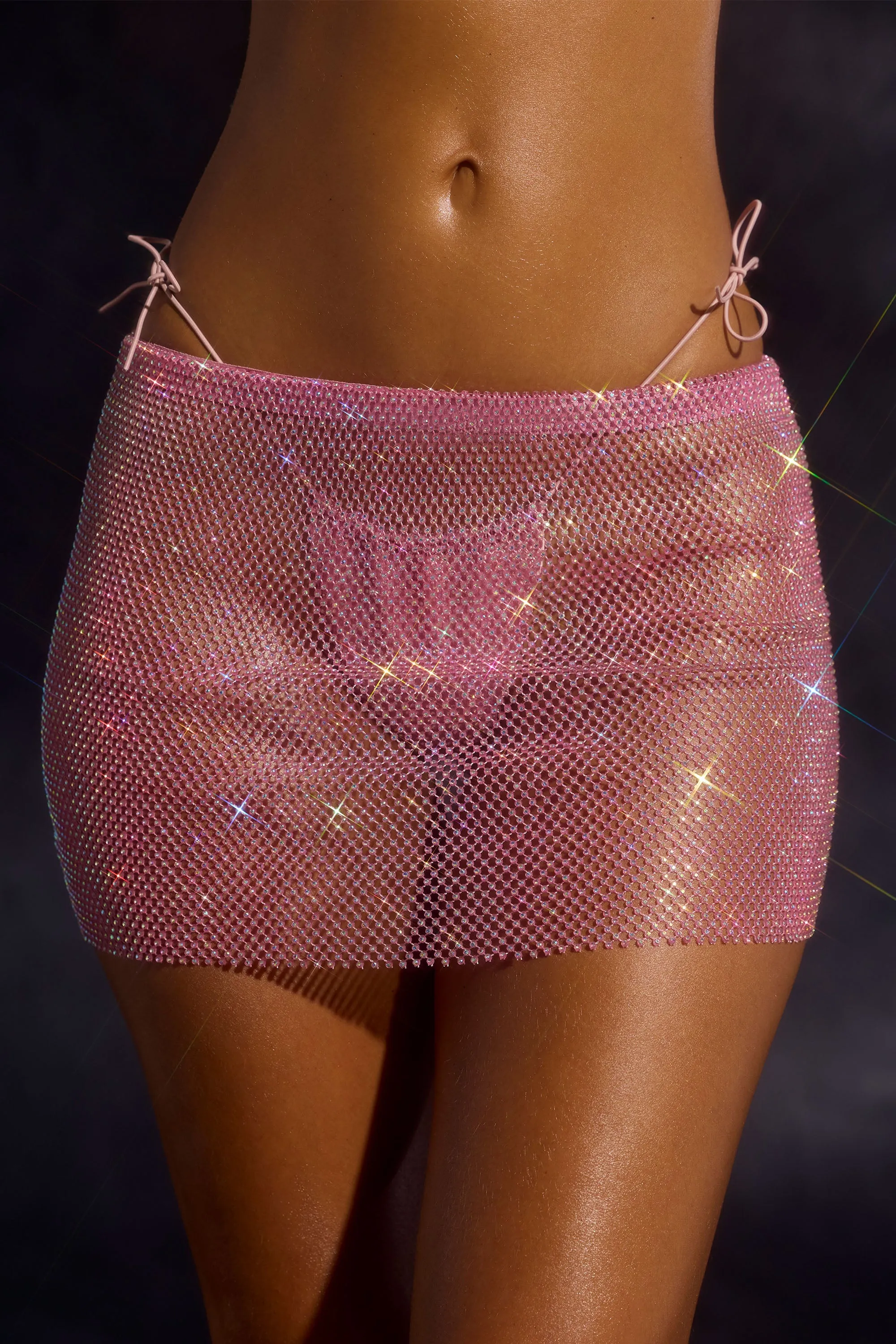 Low-Rise Mini Skirt in Pink sold by Oh Polly product image thumbnail 4