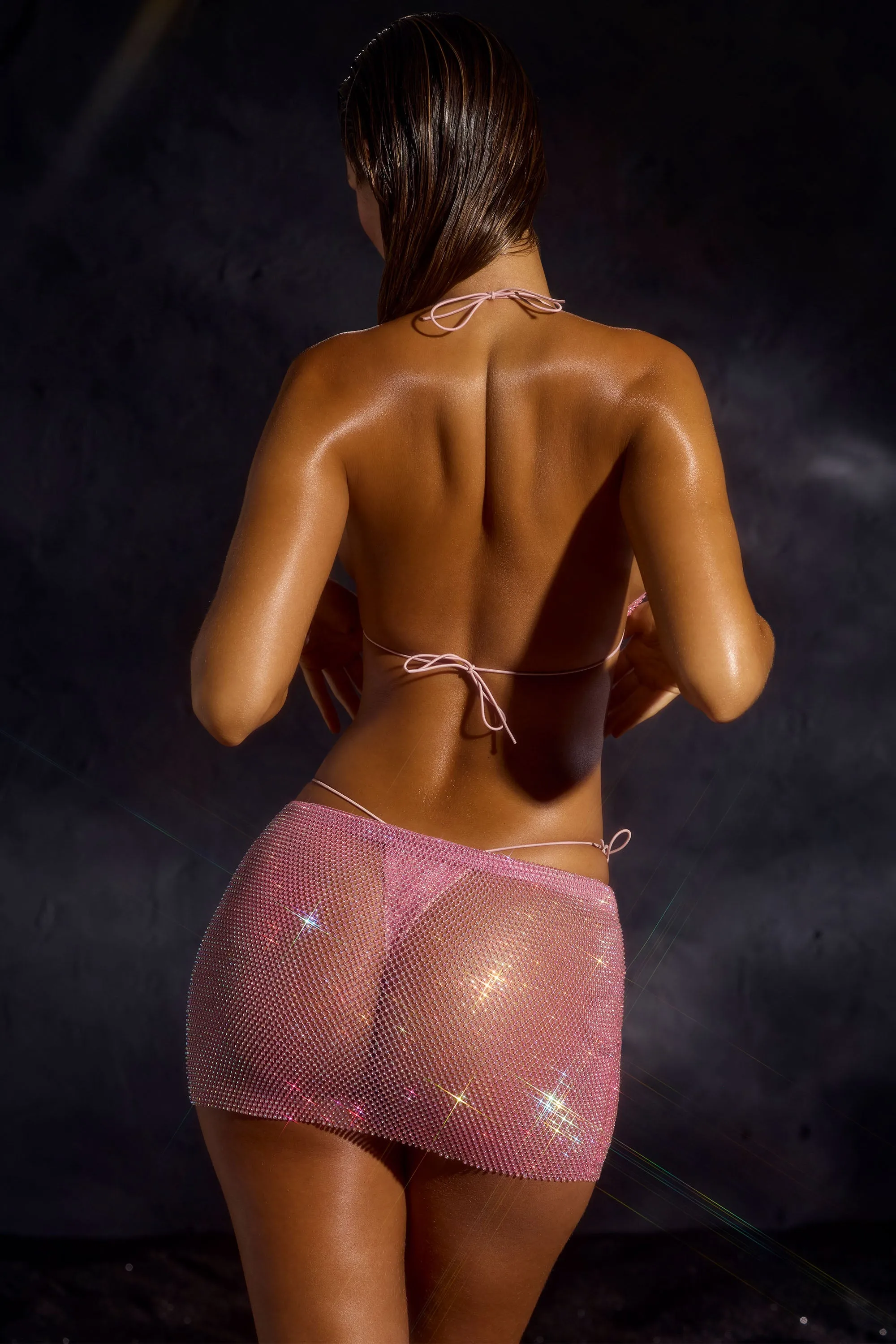 Low-Rise Mini Skirt in Pink sold by Oh Polly product image thumbnail 2