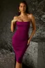 Asymmetric Midi Dress in Purple sold by Oh Polly