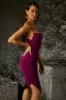 Asymmetric Midi Dress in Purple sold by Oh Polly