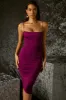 Asymmetric Midi Dress in Purple sold by Oh Polly