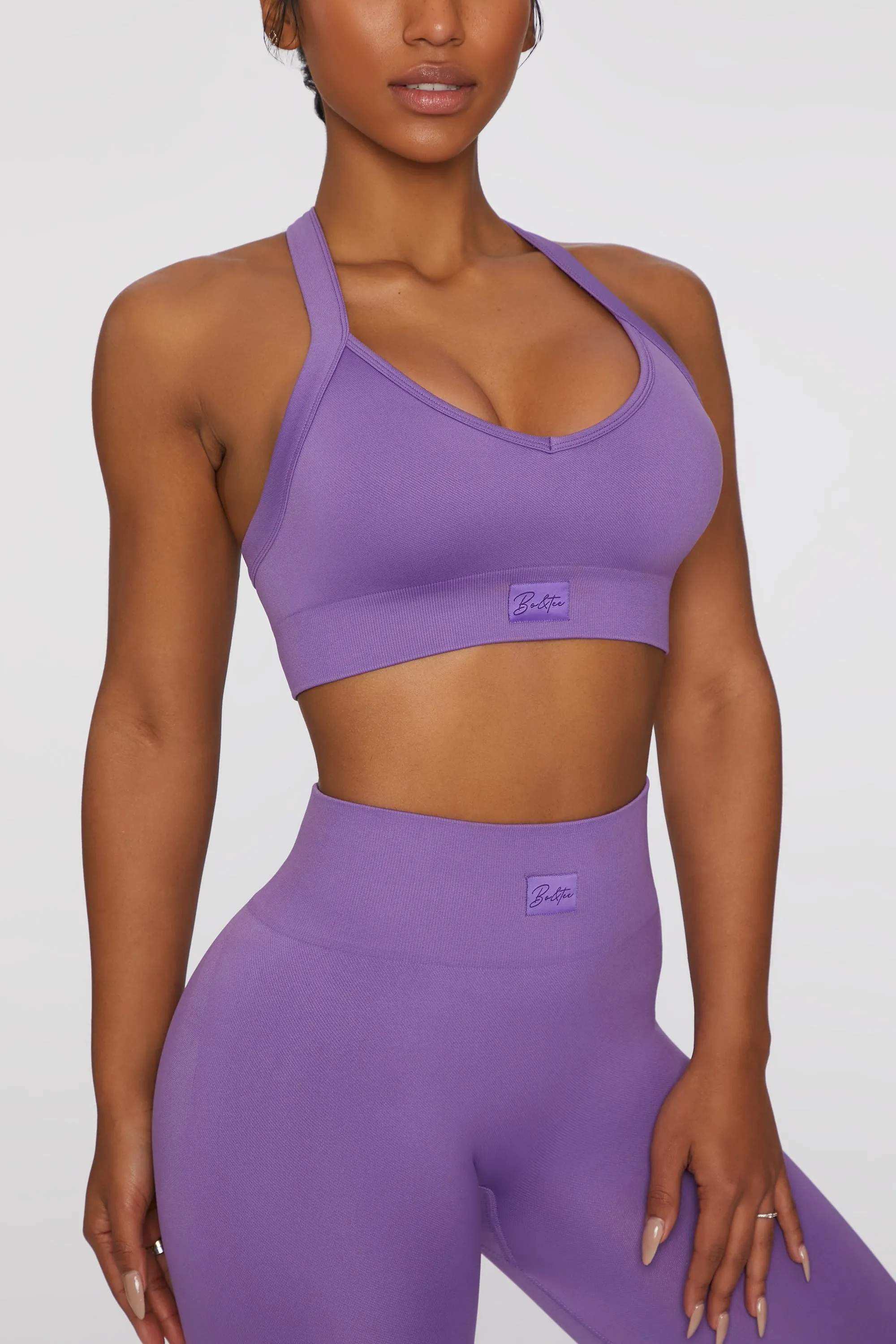 Cross Back Sports Bra in Purple sold by Oh Polly product image thumbnail 5