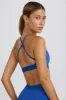 Soft Active Cross-Back Sports Bra in Cobalt sold by Oh Polly