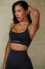 Low Back Define Luxe Sports Bra in Black sold by Oh Polly