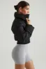 Ribbed Puffer Jacket in Black sold by Oh Polly