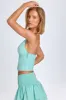 Hook-And-Eye Halterneck Corset Top in Sea Green sold by Oh Polly