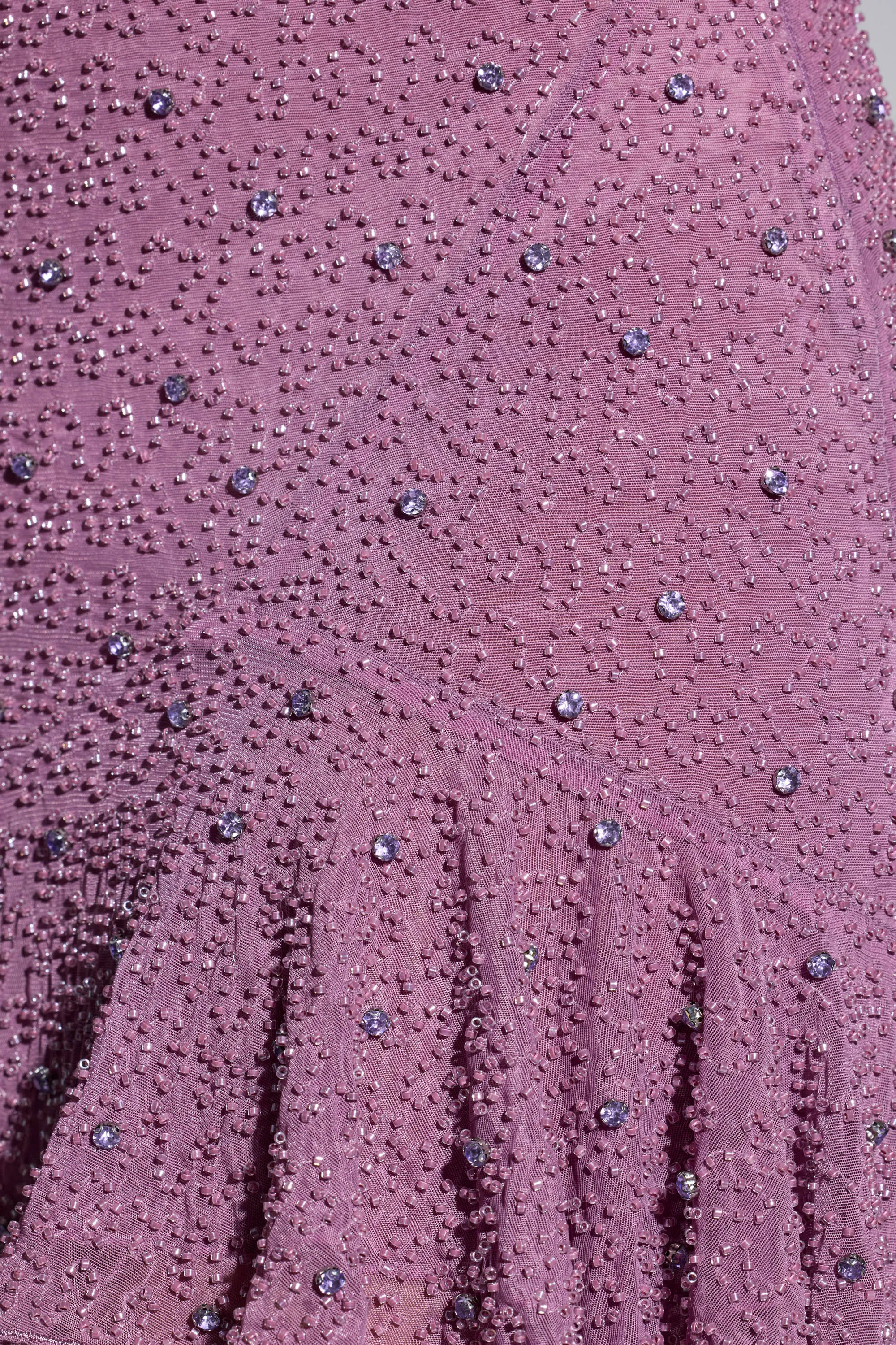 embellished open-back a-line mini dress in grape Sequin Open Back Mini Dress – Naked Wardrobe main image 0