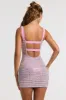 Embellished Square Neck Mini Dress in Lilac sold by Oh Polly
