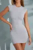 Open Back Cut Out Bodycon Mini Dress in Marled Grey sold by Oh Polly
