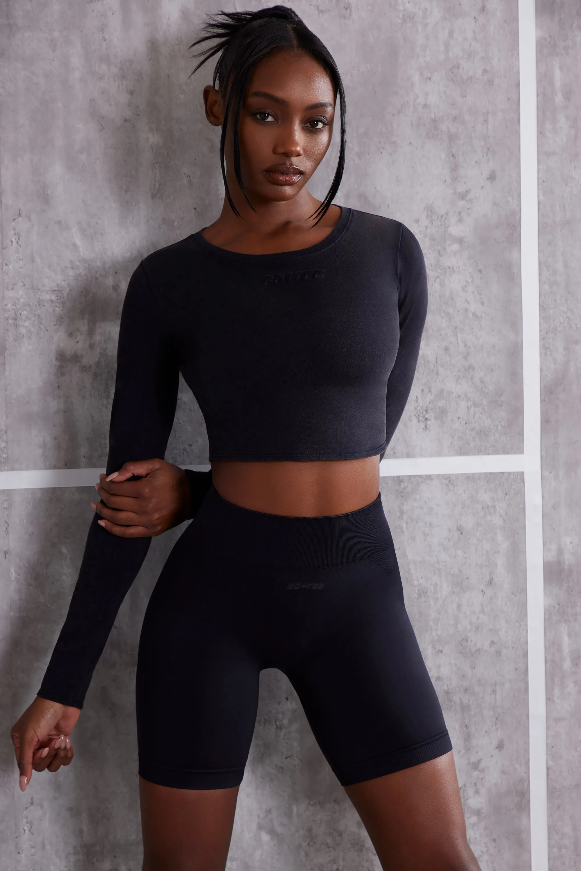 Long Sleeve T-Shirt in Jet Black sold by Oh Polly product image thumbnail 5