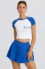 Graphic-Print Cropped T-Shirt in White sold by Oh Polly