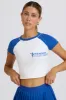 Graphic-Print Cropped T-Shirt in White sold by Oh Polly