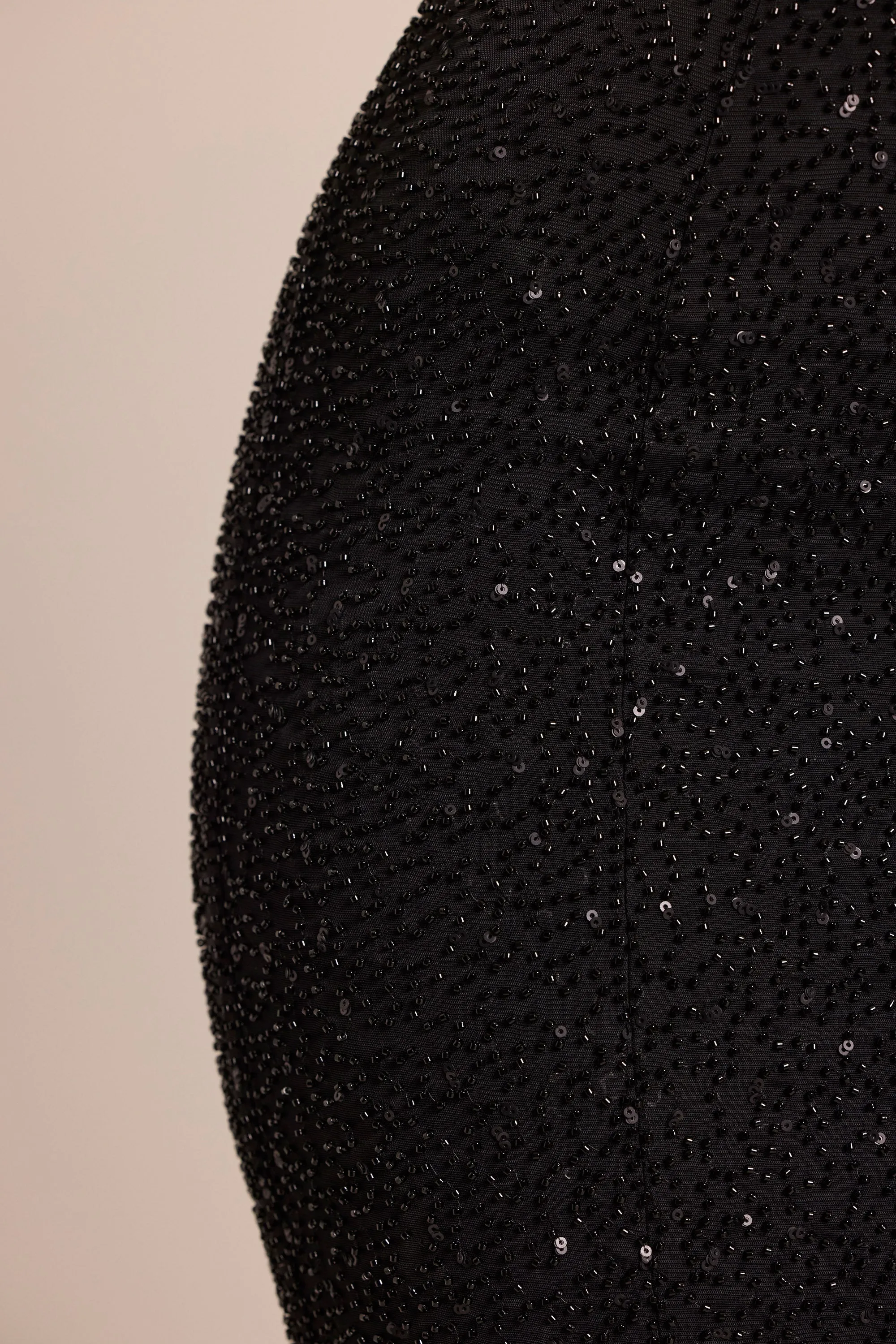 Embellished Bandeau Cowl Neck Maxi Dress in Black sold by Oh Polly product image thumbnail 4