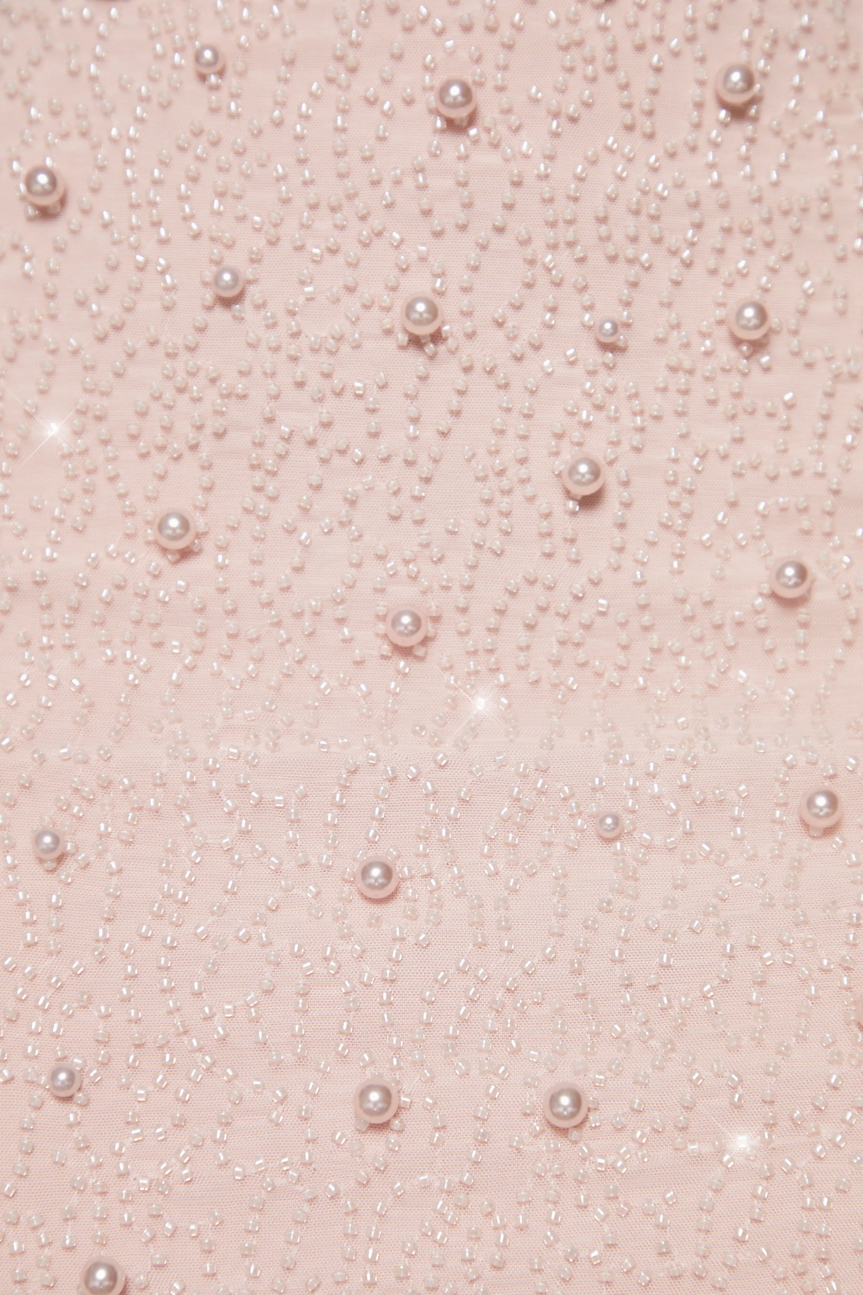 Embellished Cowl Neck Mini Dress in Blush sold by Oh Polly product image thumbnail 5