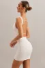 Open Back Mini Dress in Ivory sold by Oh Polly