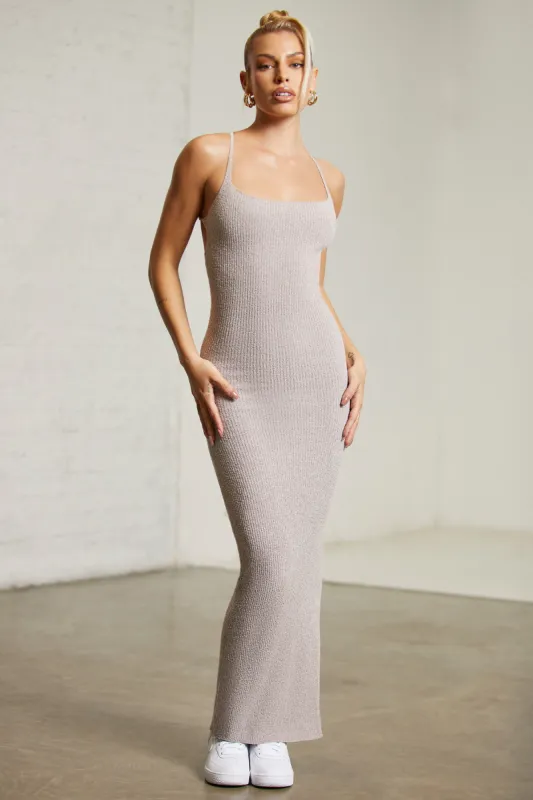 Low Back Maxi Dress in Mocha sold by Oh Polly