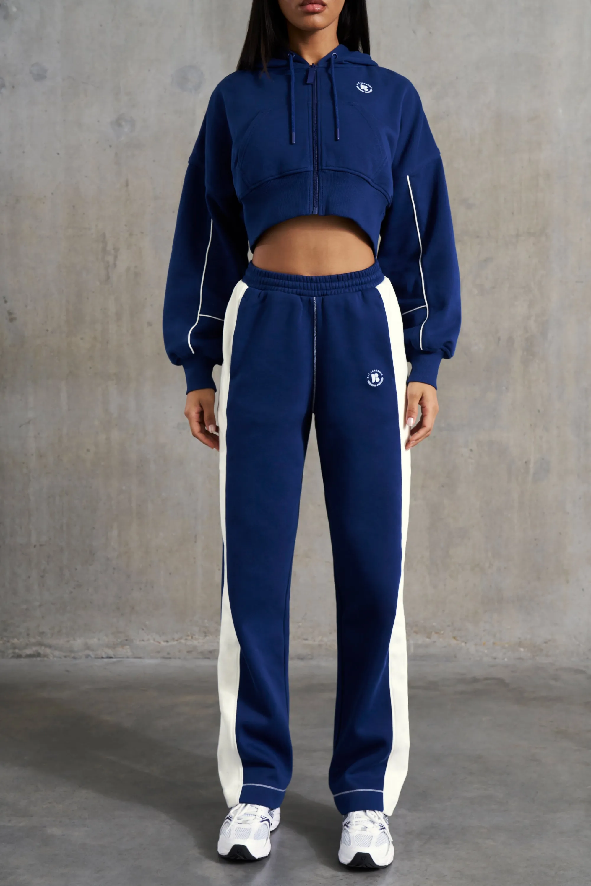 Wide Leg Sweatpants in Navy sold by Oh Polly