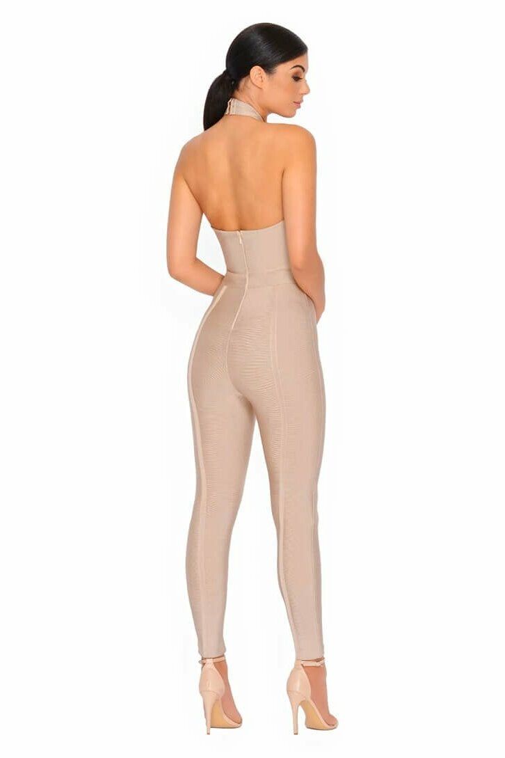 Cut Above The Rest Keyhole Bandage Jumpsuit in Coffee sold by Oh Polly product image thumbnail 9