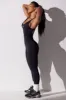 Petite Full Length Cut Out Back Unitard in Black sold by Oh Polly