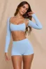 Long Sleeve Shrug in Sky Blue sold by Oh Polly