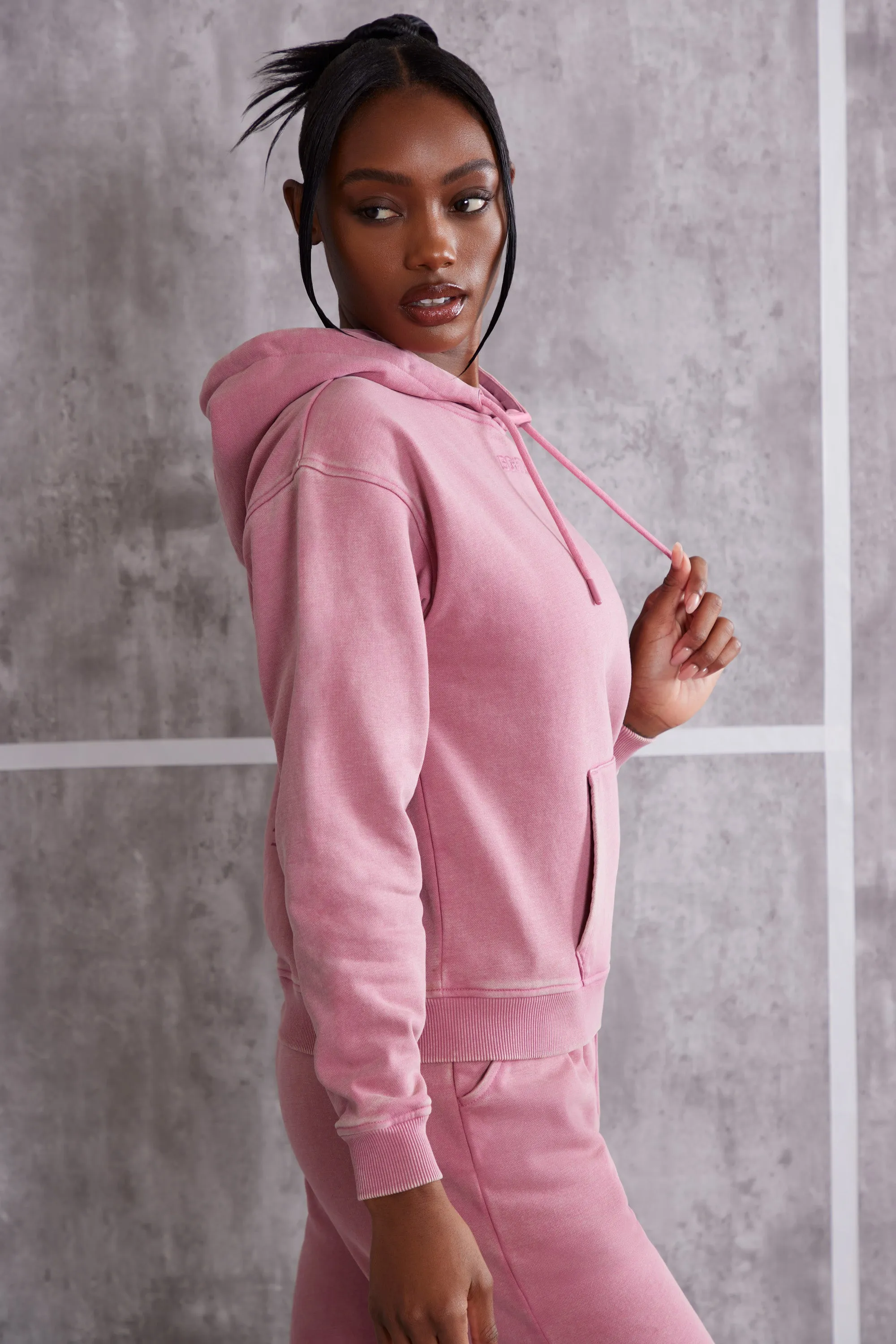 Hooded Sweatshirt in Rose sold by Oh Polly product image thumbnail 3