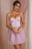 Tulle Skirt Corset Mini Dress in Dusty Pink sold by Oh Polly