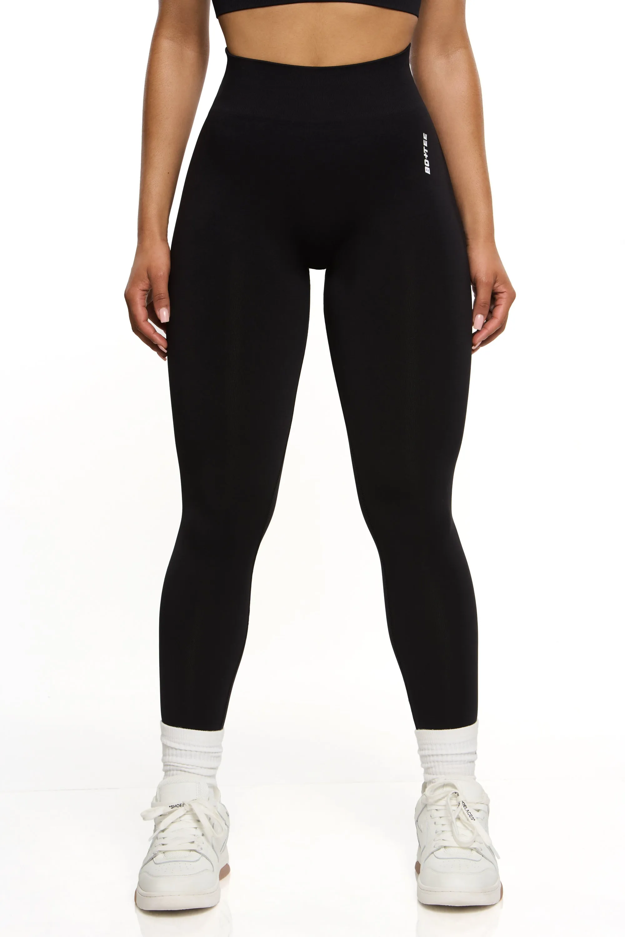 Petite High Waist Seamless Leggings in Black sold by Oh Polly product image thumbnail 2