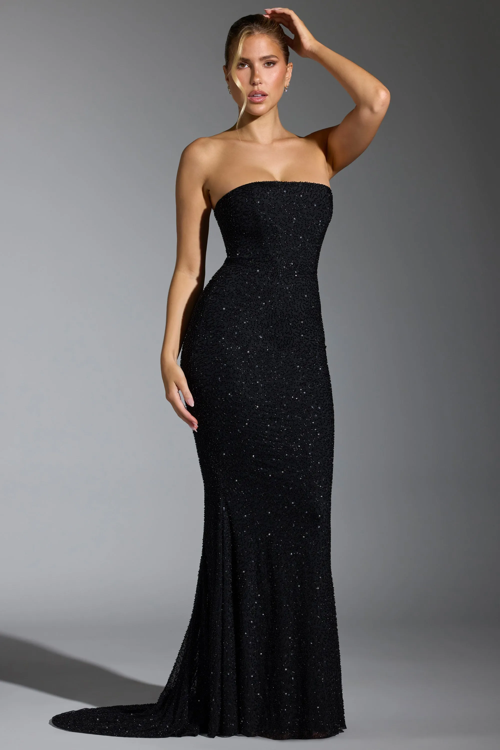 Embellished Corset Gown in Black sold by Oh Polly product image thumbnail 5
