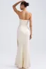 Lace-Up Corset Gown in Ivory sold by Oh Polly