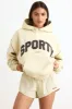 Oversized Hoodie in Bone sold by Oh Polly