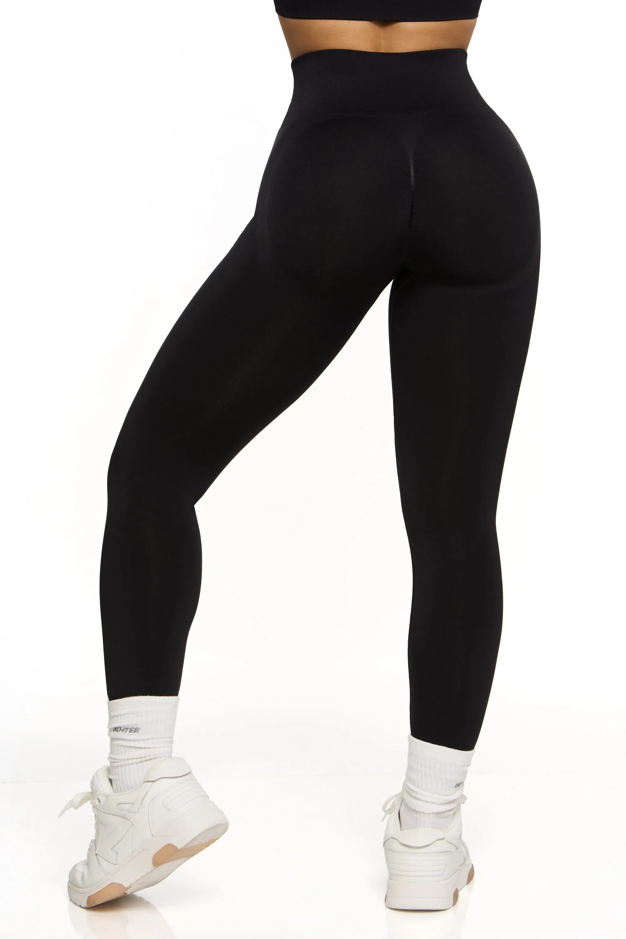 High Waist Seamless Leggings in Black sold by Oh Polly product image thumbnail 5