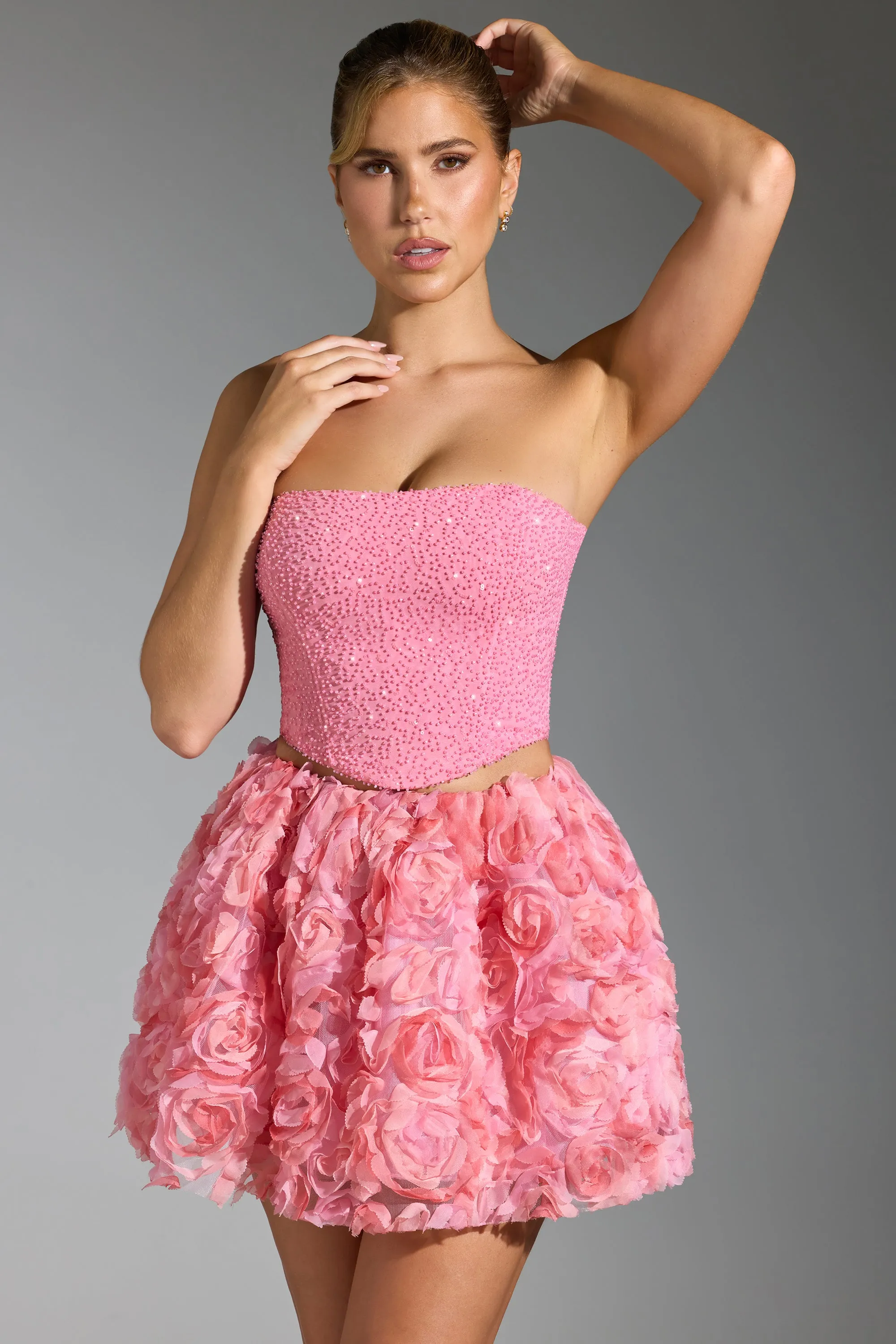 Embellished Corset Top in Pink sold by Oh Polly product image thumbnail 4
