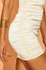 Structured Mini Dress Ivory sold by Oh Polly
