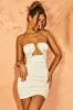 Structured Mini Dress Ivory sold by Oh Polly