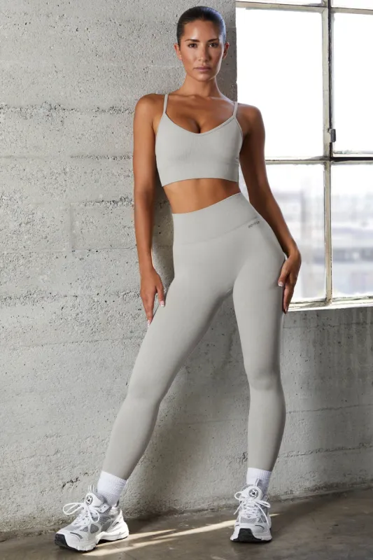 Seamless Full Length Leggings in Grey sold by Oh Polly