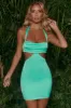 Cut Out Halter Mini Dress in Aqua sold by Oh Polly