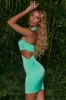 Cut Out Halter Mini Dress in Aqua sold by Oh Polly