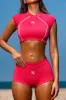 Cap Sleeve Crop Top in Hot Pink sold by Oh Polly