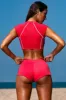 Cap Sleeve Crop Top in Hot Pink sold by Oh Polly
