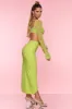Embellished Maxi Skirt in Lime sold by Oh Polly
