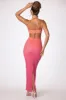 Embellished Maxi Dress in Red and Orange Ombré sold by Oh Polly