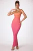 Embellished Maxi Dress in Red and Orange Ombré sold by Oh Polly