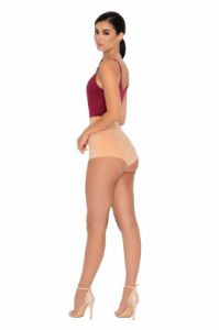 Soft Focus High Waisted Suedette Hot Pant Shorts in Camel sold by Oh Polly