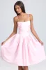 Floral-Appliqué Midi Dress in Blush sold by Oh Polly