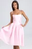 Floral-Appliqué Midi Dress in Blush sold by Oh Polly