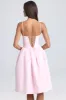 Floral-Appliqué Midi Dress in Blush sold by Oh Polly
