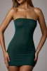 Soft Mesh Mini Slip Dress in Emerald sold by Oh Polly